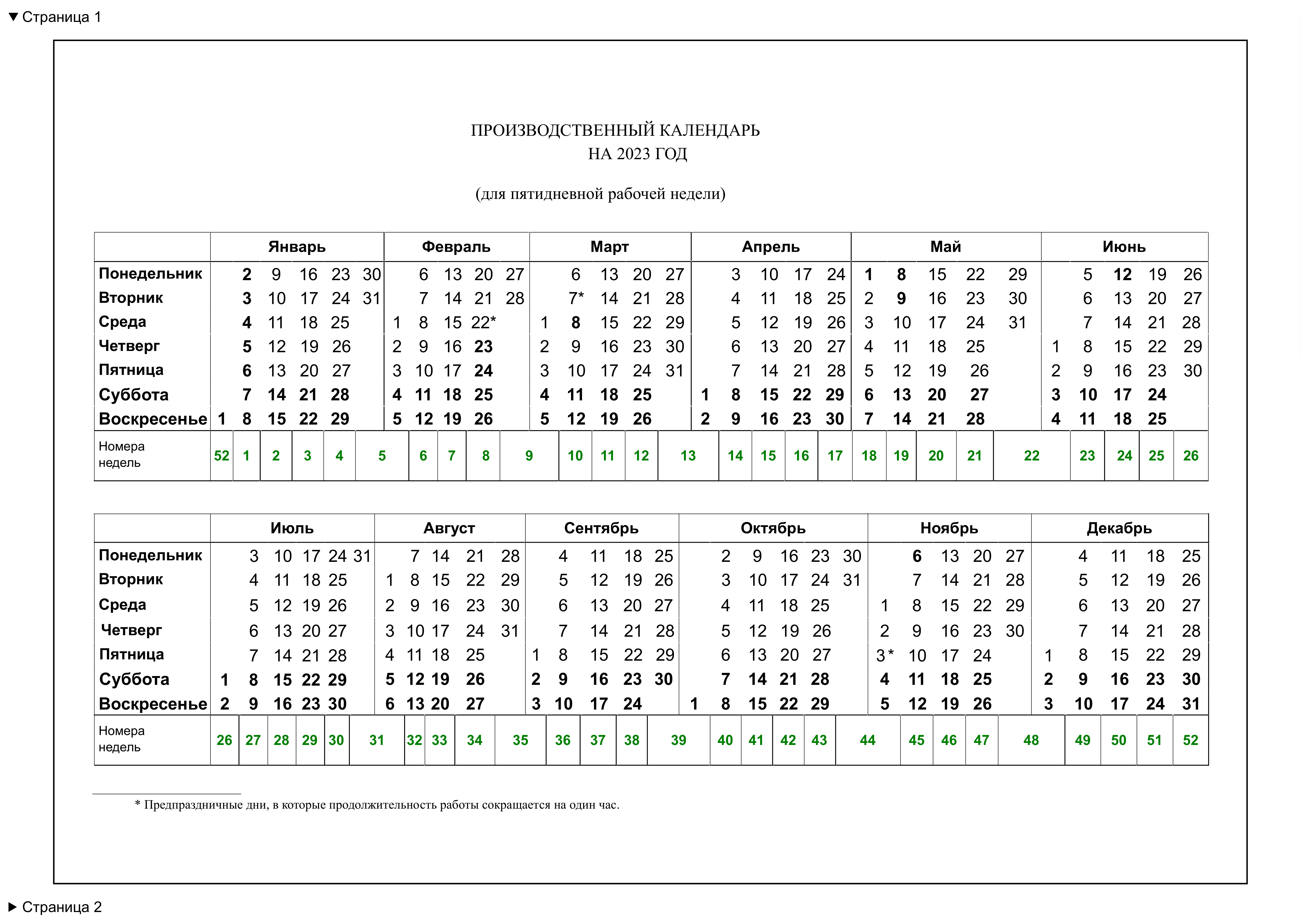 Завтра недели